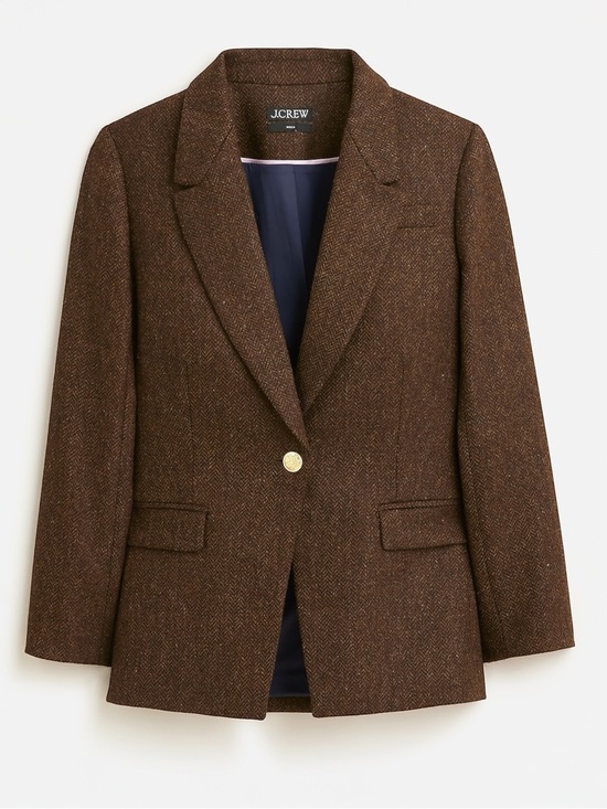 J. Crew Jackets & Blazers - J. Crew Willa 100% Wool Tweed Herringbone Single Breasted Blazer Women’s Size 6